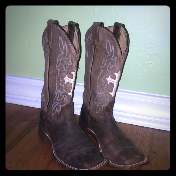 tony lama womens square toe boots